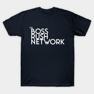 Boss Rush Network Logo (White) T-Shirt